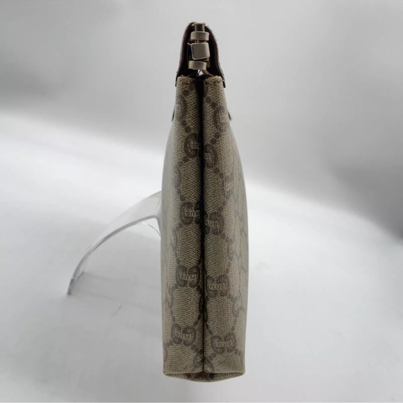 Authentic Gucci GG plus Beige/ Brown Clutch Bag GUC - Picture 4 of 15